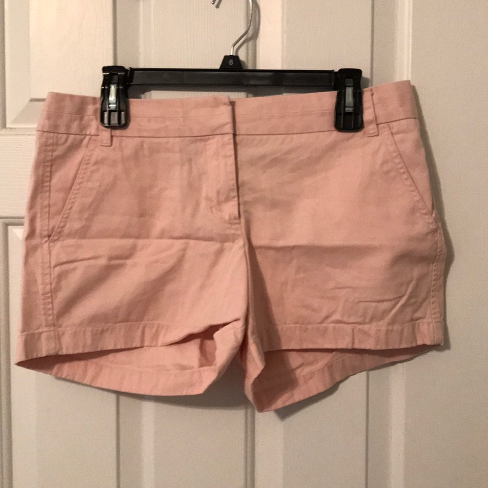 Jcrew light pink chino shorts size 10